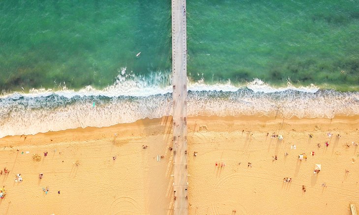 Aerial view of Hermosa Beach