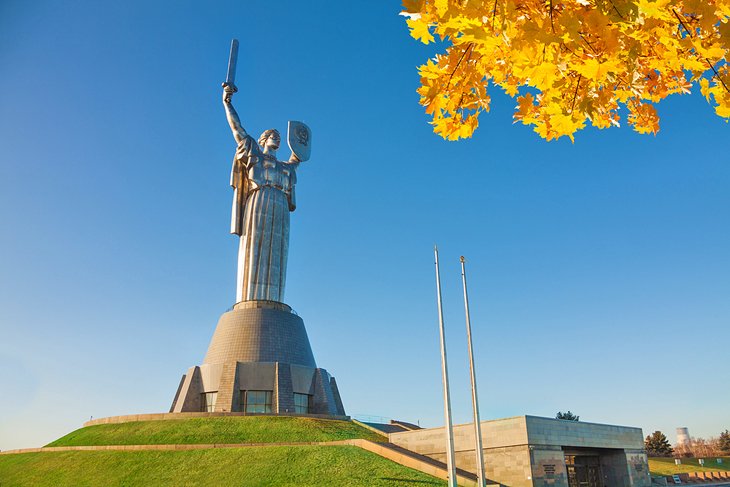 Motherland statue devoted to the Great Patriotic War in Kiev