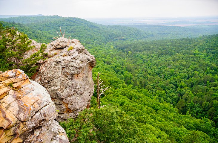 Cliffside view at Petit Jean State Park