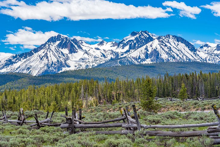 Sawtooth Mountains from the Sawtooth Scenic Byway