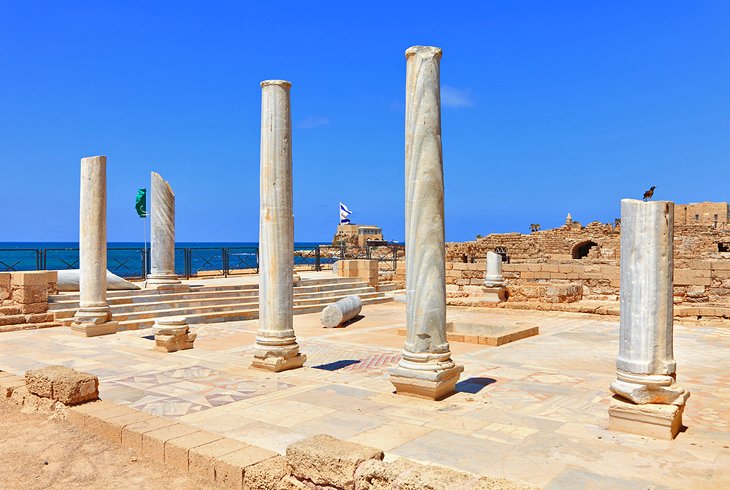 Seaside ruins in Caesarea