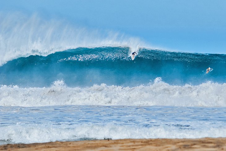 Big wave surfing at Puerto Escondido