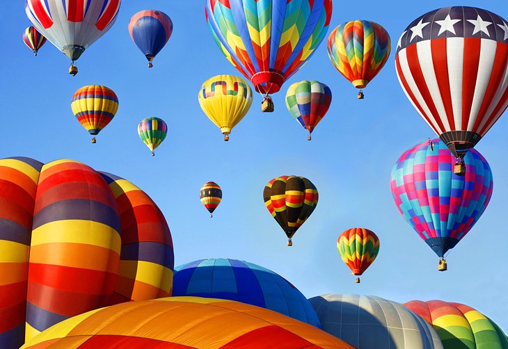 Hot air balloons in Albuquerque