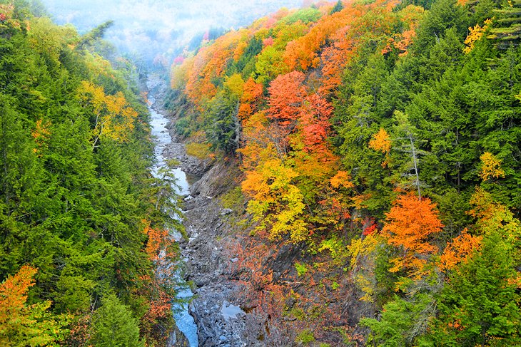 Fall colors in the Quechee Gorge