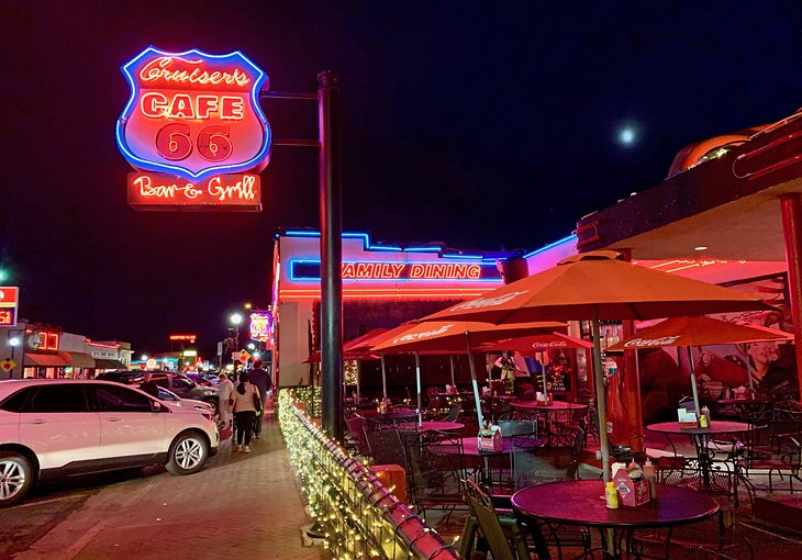 A café on Route 66 in Williams, AZ