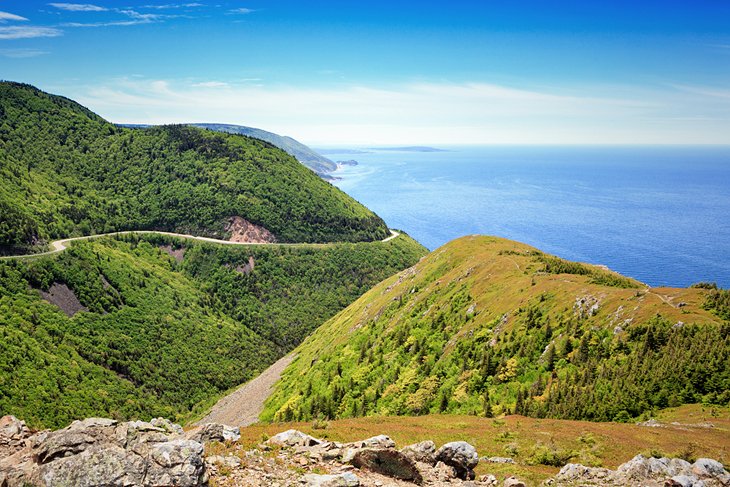 View from the Skyline Trail in Cape Breton Highlands National Park