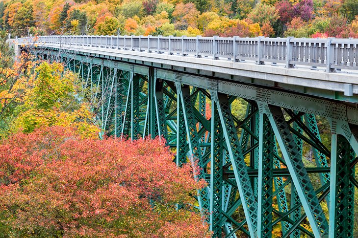 Cut River Bridge in the fall