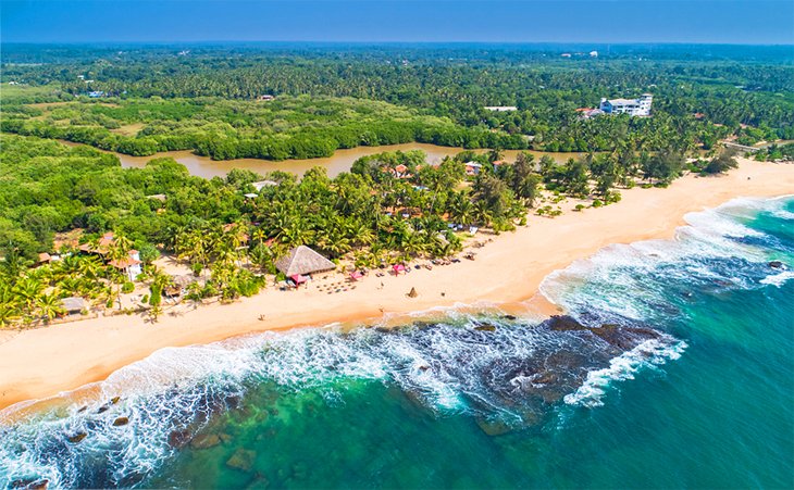 Aerial view of Tangalle