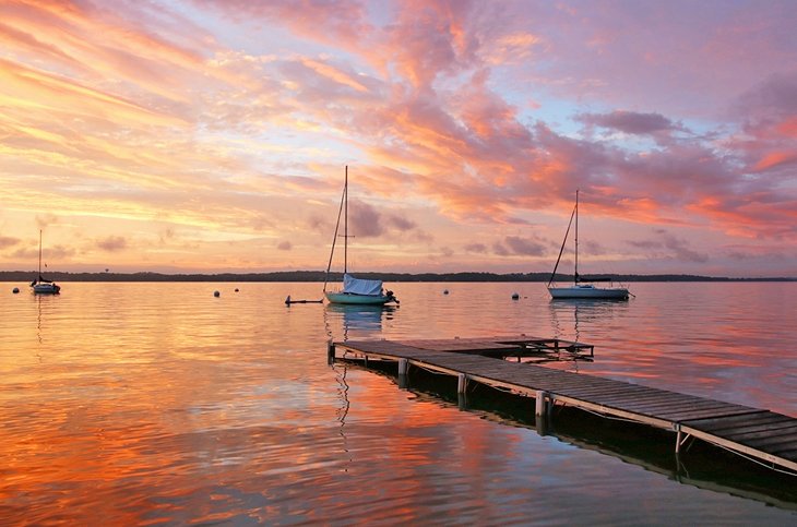 Lake Mendota at sunset