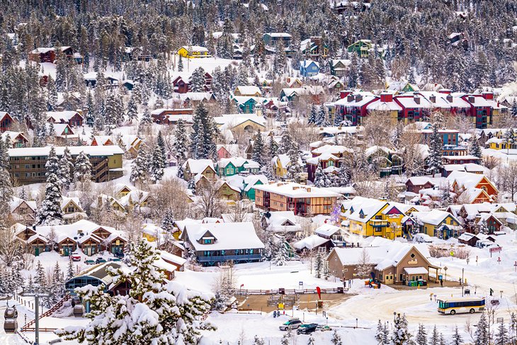 Breckenridge town cloaked in snow