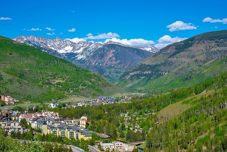 View of Vail in the summer