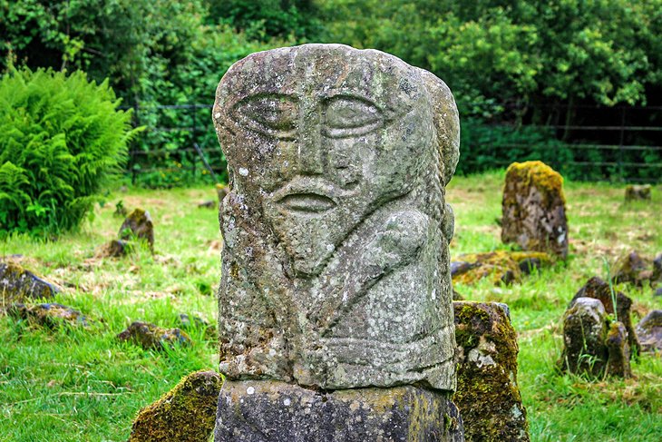 Ancient stone carving on Boa Island