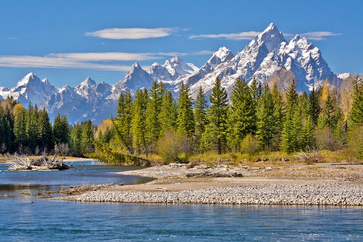 Pacific Creek and the Teton Mountains