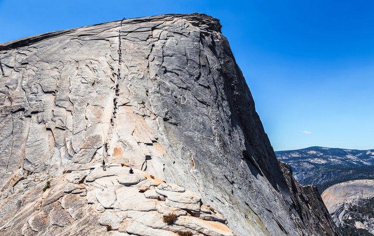 Final portion of the Half Dome hike