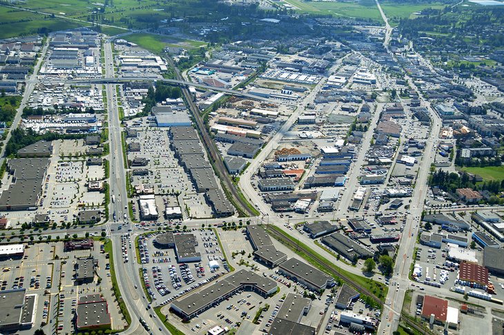 Aerial view of Langley City