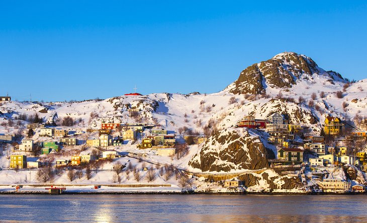The Battery in the winter, St. John's, Newfoundland