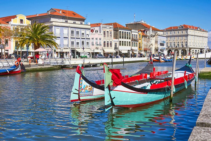 Traditional Portuguese boats in Aveiro