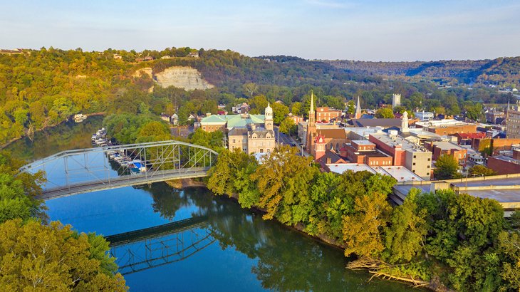 Downtown Frankfort and the Kentucky River