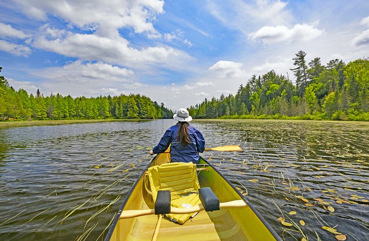Canoeing on Crooked Lake
