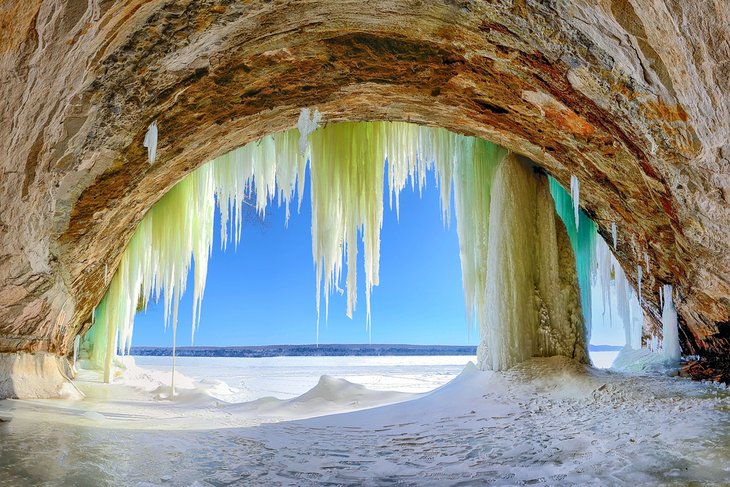 Ice cave on Michigan's Upper Peninsula