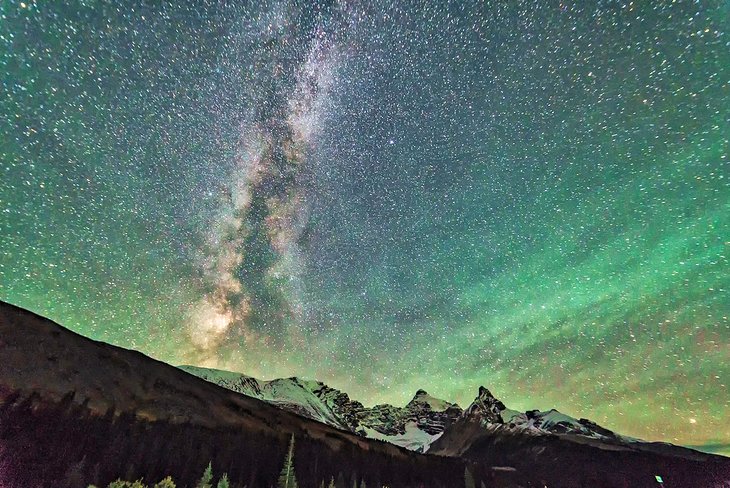 The Milky Way over Jasper National Park