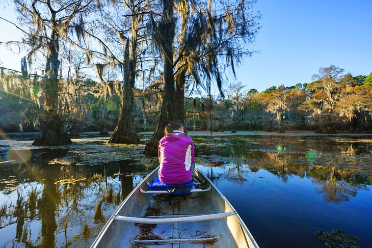 Canoeing at Caddo Lake State Park
