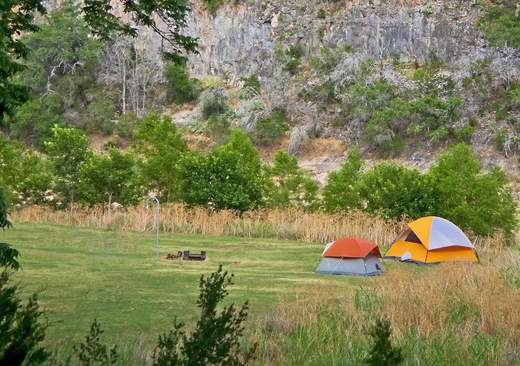 Camping at Colorado Bend State Park