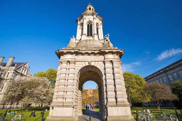 The campanile in Trinity College, Dublin