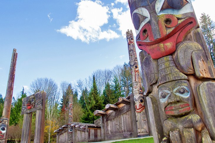 Totem poles at the Museum of Anthropology