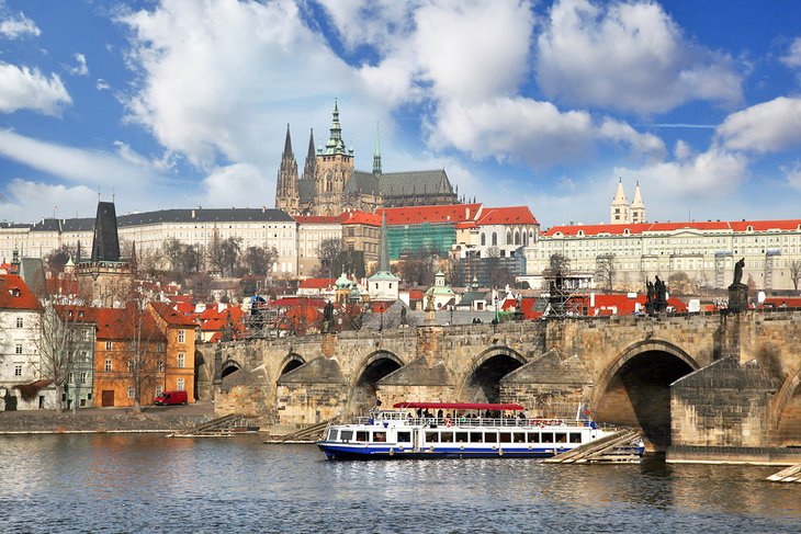 River cruise on the Vltava River in Prague
