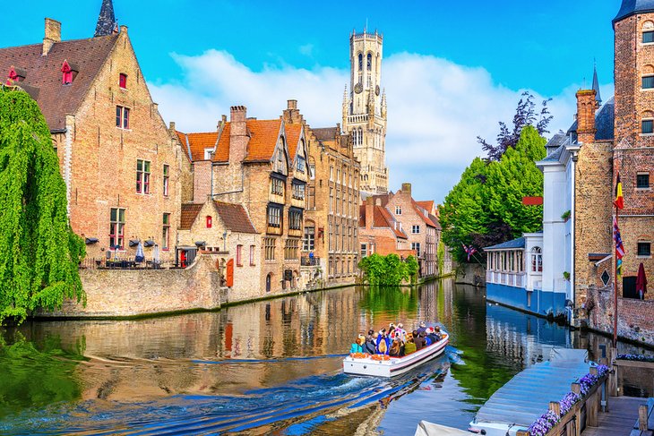 Canal in Historic Center of Bruges