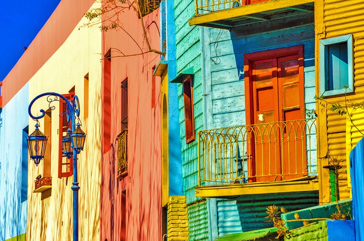 Bright colors of Caminito in La Boca, Buenos Aires