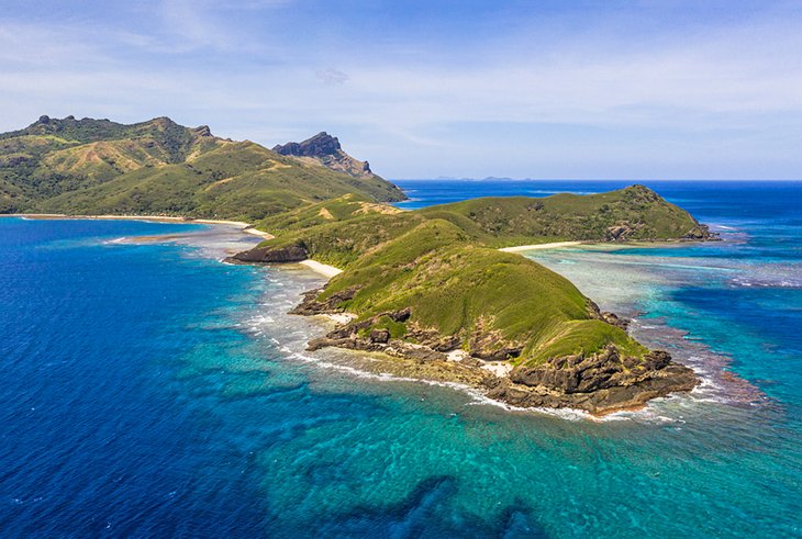 Aerial view of the Yasawa Islands