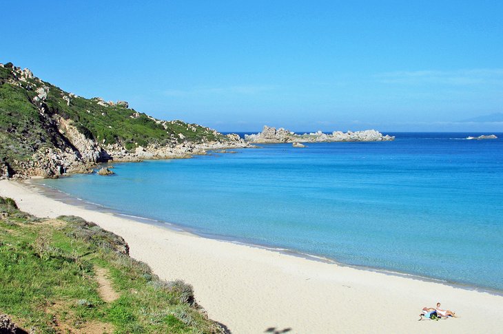 Rena Bianca beach in Santa Teresa Gallura, Sardinia