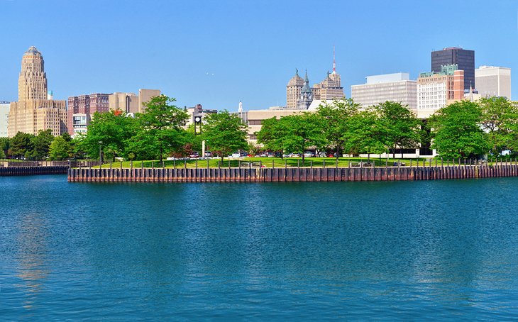 Lake Erie and Downtown Buffalo