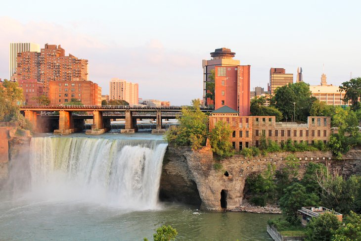 High Falls and downtown Rochester