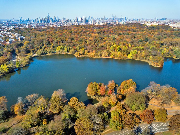 Aerial photo of Prospect Park in Brooklyn