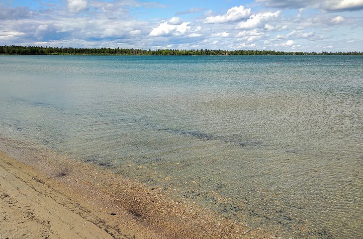 Sunset Beach in Clearwater Lake Provincial Park