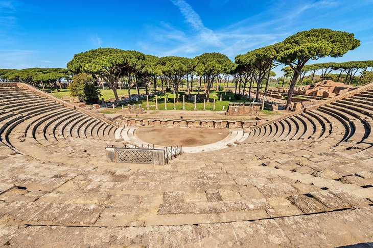 The theater at Ostia Antica