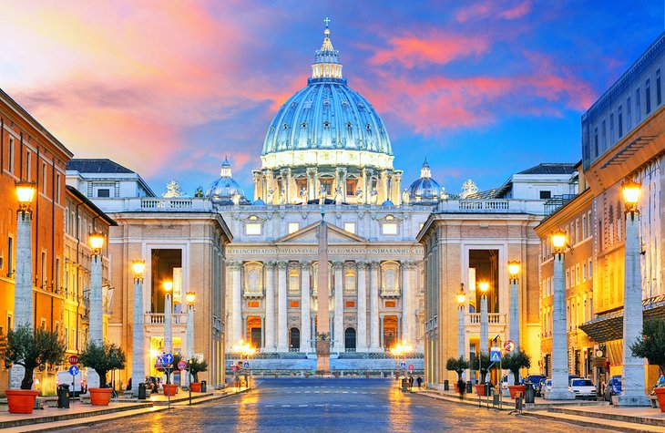 Vatican City at sunset