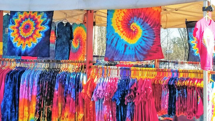 Tie dye vendor in Woodstock
