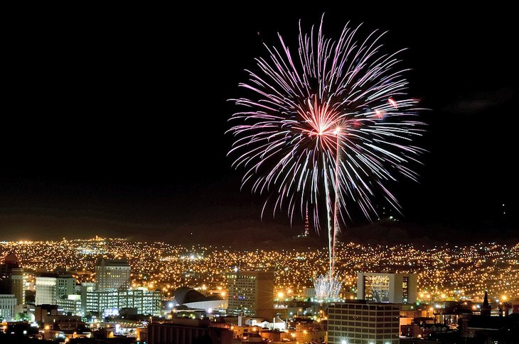 Fireworks over El Paso
