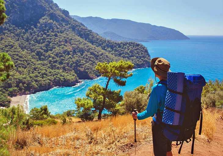 Hiker on the Lycian Way