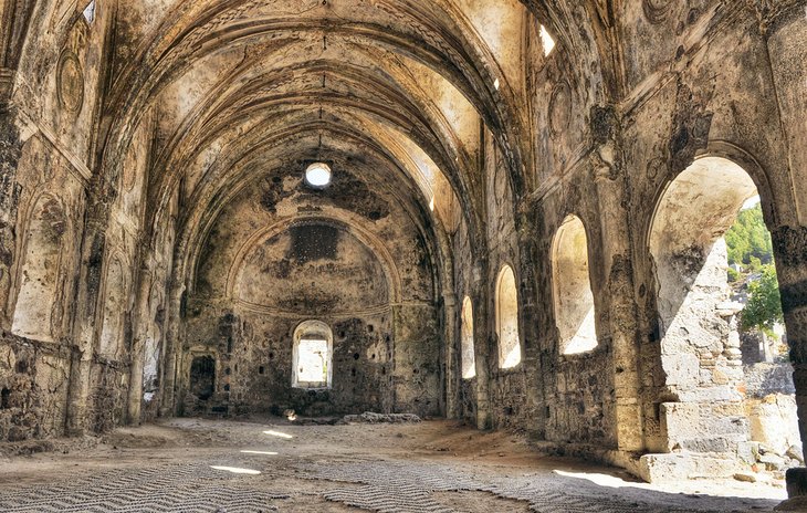 Church ruins in Kayaköy