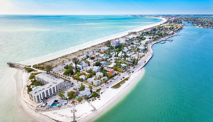 Aerial view of Pass-a-Grille Beach