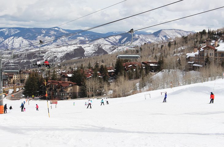 Skiers at Snowmass
