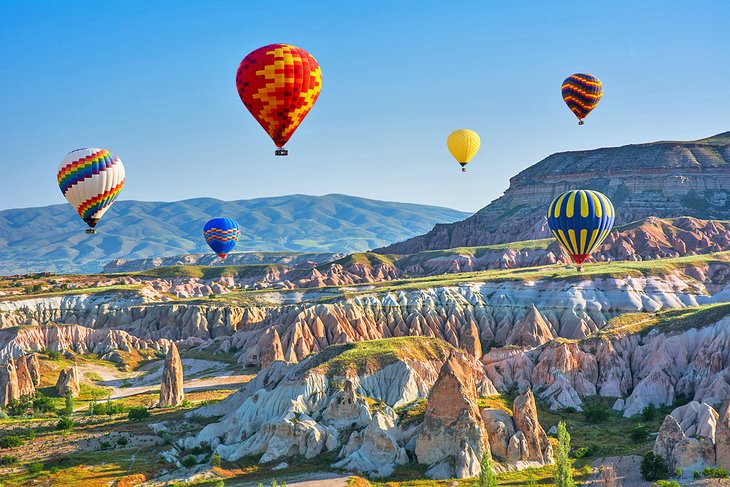 Hot air balloons over Cappadocia