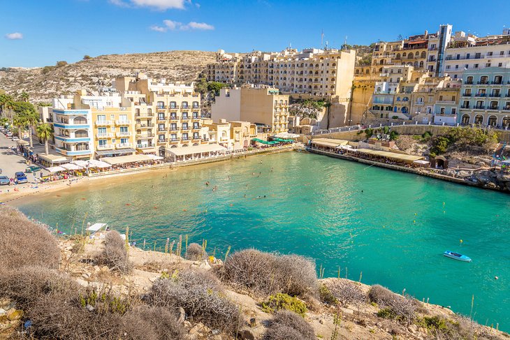 Xlendi Bay and town on the island of Gozo