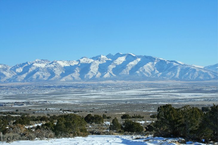 View of the Ruby Mountains