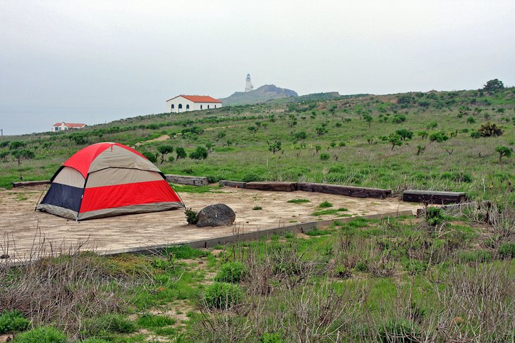 Camping on Anacapa Island